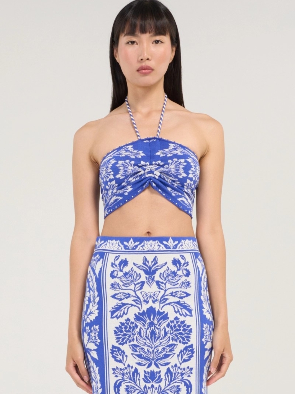 NWOT FARM Rio Delicate Tapestry Knit Top Medium